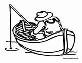 Fishing Fisherman Boat Coloring Man Pages Crafts Kids People Temple Bible Colormegood sketch template