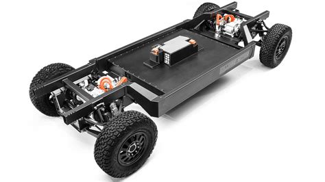 ladies gentlemen bring  electric truck chassis bollinger  chassis hd platform