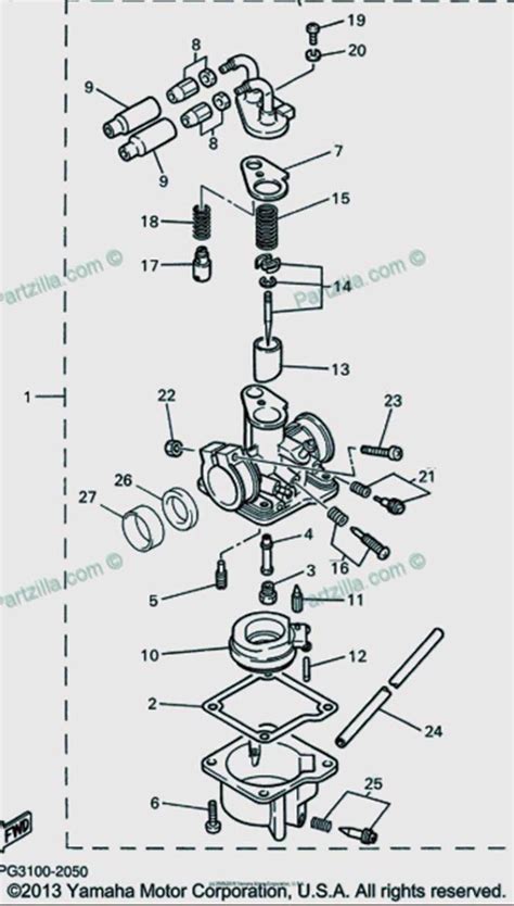 yamaha pw carburetor diagram schematic yamaha  bikes list