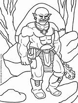 Coloring Pages Ogre Troll Trolls Color Medieval Kids Giant Fantasy Sheets Colouring Dragons Giants Audio Stories Print Printable Getcolorings Sheet sketch template