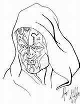 Maul Darth Coloring Pages Drawing Library Clipart Getdrawings Comments sketch template