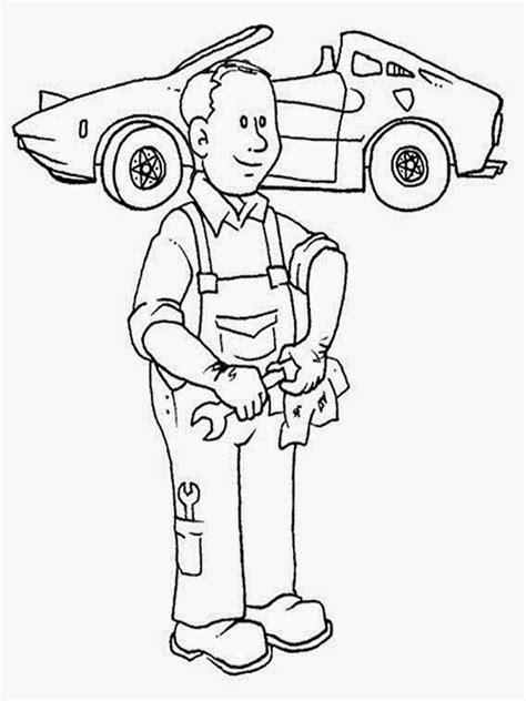 mechanics coloring tool coloring pages