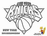 Coloring Pages Basketball Nba Logo Printable Sheets Curry Knicks Heat Miami Stephen York La Teams Drawing Nets Brooklyn City Bulls sketch template