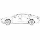 Audi Q7 Cars sketch template