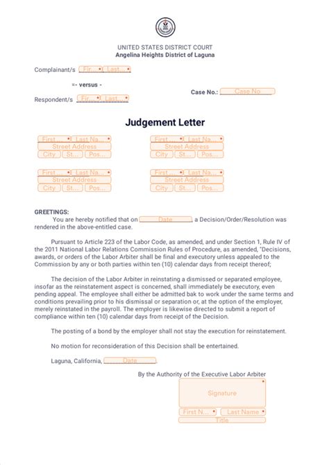 judgement letter sign templates jotform