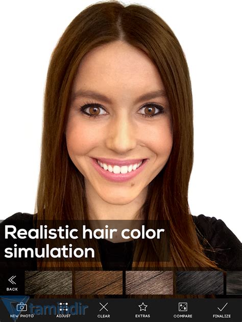 hair color studio indir android icin sac rengi degistirme uygulamasi