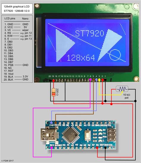graphical lcd interfacing  arduino ferisgraphics