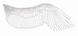 Eagle Wing Lineart Wings Eagles Template Deviantart Coloring sketch template