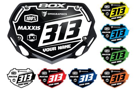 bmx number plate stickers boost omxgraphics