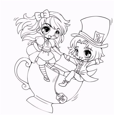 collection  chibi coloring pages features  cute chibi