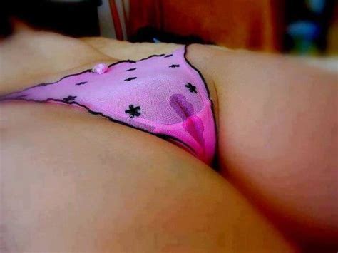 wet pussy panties with camel toe line grool pussy