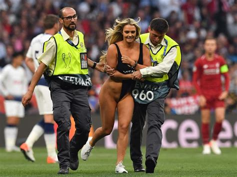 champions league streaker says she received flirty messages from players nt news