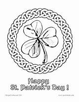 Coloring Pages Printable Shamrock Shamrocks Patrick Adult Crafts Irish Colouring Celtic Saint Fun St Wired Patricks Symbols Choose Board Kids sketch template