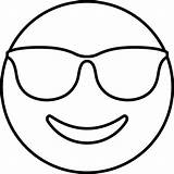 Coloring Emoji Pages Cool Kids sketch template
