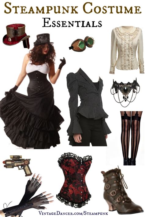 steampunk costumes outfits for women