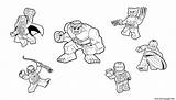 Coloring Lego Hulk Marvel Pages Spiderman Thor Man Wolverine Iron America Ironman Drawing Printable Avengers Coloriage Imprimer Print Team Color sketch template