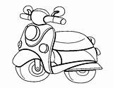 Vespa Colorare Piaggio Disegni Motocicleta Motos Acolore Dibuix Coloring Dibuixos Cuarentena Cat sketch template