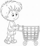 Shopping Coloring Cart Pages Color Getcolorings Printable Colori sketch template
