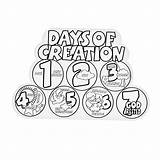 Creation Coloring Pages Printable Days Kids Story Color Bible Crafts Sunday School Numbers Preschoolers Orientaltrading Sheets Displays Craft Pdf Own sketch template