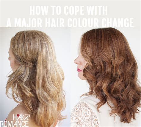 tips  cope   major hair colour change hair romance