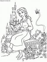 Bestia Beast Bela Leyendo Prinzessin Bete Biest Prinzessinnen Página Ecosia Fera Vorlagen Malvorlage sketch template