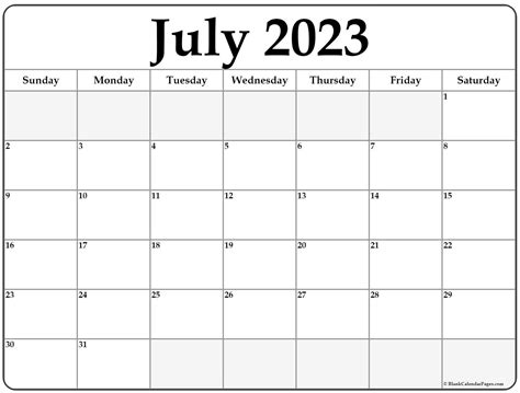july  calendar  printable calendar
