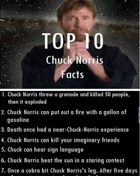 top 10 chuck norris facts xd