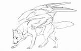 Wolf Winged Coloring Pages Lineart Wings Drawing Doctor Line Female Necro Deviantart Wolves Anime Drawings Template Printable Color Animals Pencil sketch template