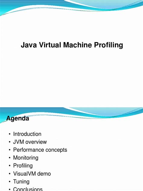 Java Virtual Machine Profiling Pdf Java Virtual Machine Java