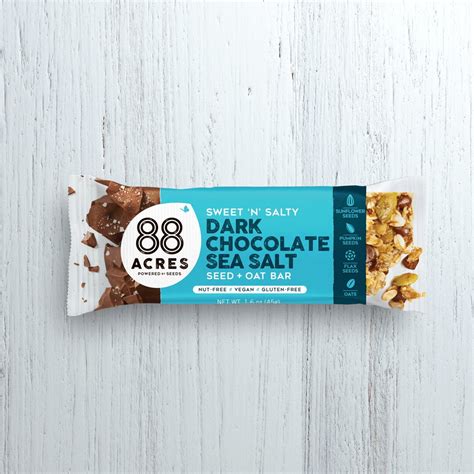 dark chocolate sea salt seed oat bars  bars  acres
