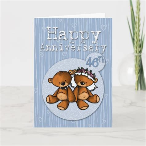 happy anniversary bears  year card zazzlecom