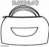 Bag Coloring Handbag 37kb 1000 sketch template