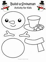 Snowman Preschoolers Toddlers Simplemomproject Hojas Preescolares Kindergarteners sketch template