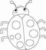Ladybug Coloring Bug Pages Lady Kids Printable Lovely Drawing Ladybugs Color Print Getdrawings Getcolorings sketch template