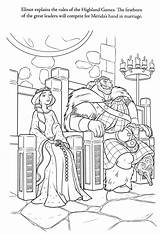 Coloring Pages Brave Royalty Ministerofbeans Pixar Kids Title Read Disney sketch template
