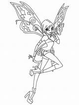 Pages Coloring Winx Club Tecna Printable Coloring4free Film Tv Girls Recommended sketch template