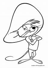 Looney Tunes Coloring Pages Characters Cartoon Printable Book Drawings Disney Color Colouring Maatjes Print Cartoons Para Speedy Gonzales Classic Old sketch template