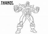 Thanos Coloring Pages Printable Marvel Kids Tsgos Beef Boss Infinity War Fortnight sketch template