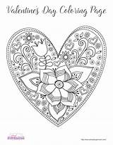 Coloring Valentine Pages Grown Valentines Ups Print sketch template