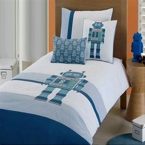 Hipster Teal Blue Green And White Personalized Robot Print