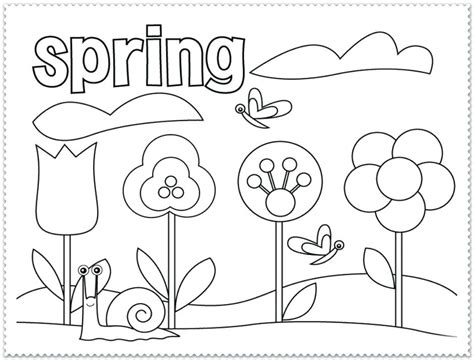 spring coloring pages  toddlers  getcoloringscom  printable