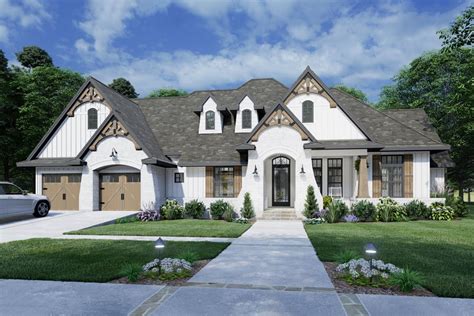 classic french country home plan  ample outdoor living wg architectural designs