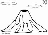 Volcano Coloring Pages Shield Printable Kids Cool2bkids sketch template