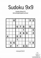 Sudoku Schwer 9x9 Ausdrucken Kostenlos Schwere Raetseldino Punkt Lösung Rätsel sketch template