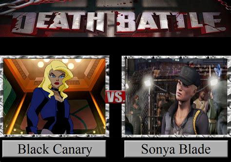 Black Canary Vs Sonya Blade By Jasonpictures On Deviantart