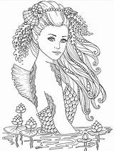 Mermaid Beautiful Coloring Pages Hair категории все из раскраски Little Color sketch template