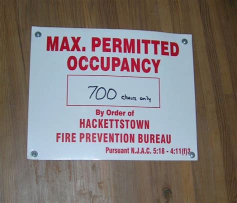 free maximum occupancy sign template sigrser