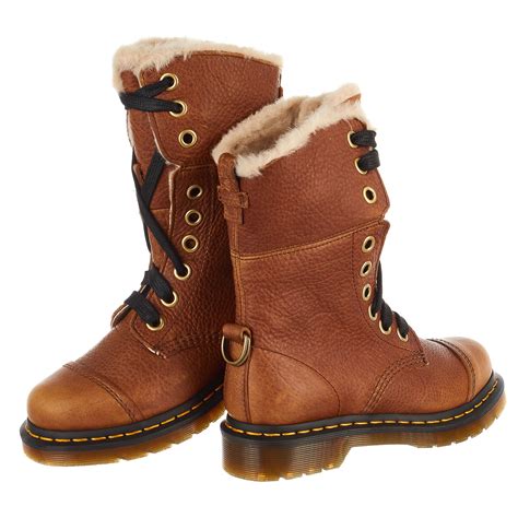 dr martens fur lined aimilita grizzly boot shoplifestyle