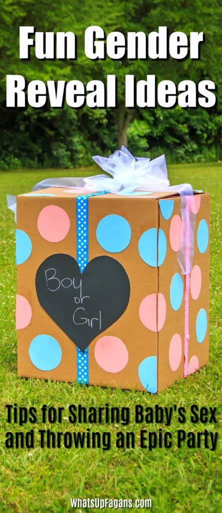 Fun Gender Reveal Ideas What S Up Fagans