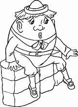 Humpty Dumpty Coloring Pages Clipart Rhymes Library Popular Drawing Gif Categories Similar Coloringhome sketch template